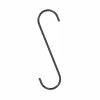 S Haak 30cm - ijzer - zwart- Onderhoudsproducten|Kleerhangers