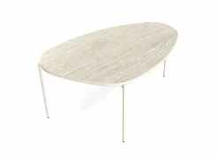 Perfecta Salontafel Trio 110x70cm - HPL - travertin tivoli & sable- Salontafels