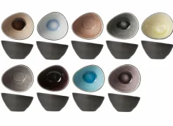 Cosy & Trendy Schaal Streetfood festival 7x6,8cm - keramiek - multicolor- Kommen|Hapjes