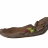 Schaal Teak 50x20cm - teak massief - naturel- Fruitschalen|Schalen