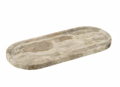 Schalen|Schaal 40x17cm - marmer - beige