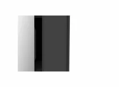 Schoenenkasten|Schoenenkast Ebony 83x24x178cm - decor - zwart