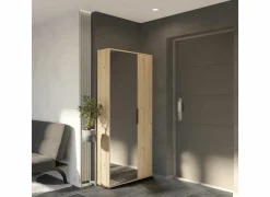 Schoenenkasten|Schoenenkast Ebony 83x24x178cm - decor - royal eik