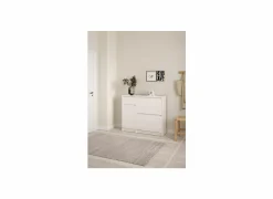 Schoenenkasten|Schoenenkast Naia 109x32x93cm - decor - wit hoogglans