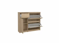 Schoenenkast Naia 109x32x93cm - decor - jackson hickory bruin- Schoenenkasten