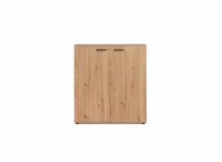 Schoenenkasten|Schoenenkast Satos 100x34x110cm - melamine - artisanale eik