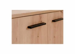 Schoenenkasten|Schoenenkast Satos 100x34x110cm - melamine - artisanale eik