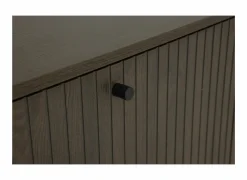 Schoenenkasten|Schoenenkast Stripes 98,7x35x140,4cm - decor - smoked eik