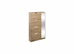 Schoenenkasten|Schoenenkast 85x23,3x155,4cm - decor - beige