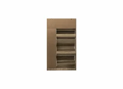 Schoenenkasten|Schoenenkast 85x23,3x155,4cm - decor - beige