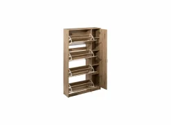 Schoenenkasten|Schoenenkast 85x23,3x155,4cm - decor - beige