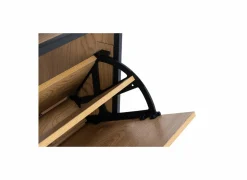 Schoenenkast 56x30x129cm - eik fineer - naturel- Schoenenkasten