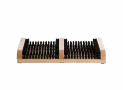 Poetsgerief|Schoenenveger 36,1x26,6x5,4cm - hout - beige & zwart