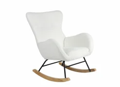 Schommelstoel Hakka  - stof - beige- Fauteuils