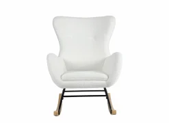Schommelstoel Hakka  - stof - beige- Fauteuils