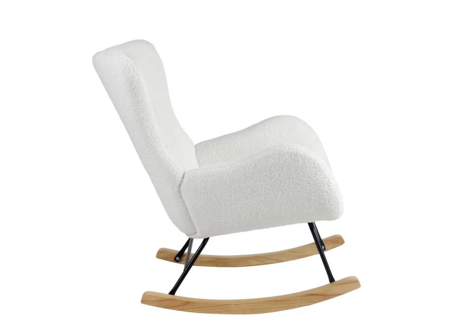 Schommelstoel Hakka - stof - beige- Fauteuils