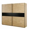 Schuifdeurkast|Schuifdeurkast|Schuifdeurkast Clara 250cm - melamine - golden oak