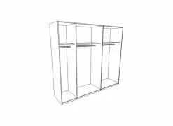 Schuifdeurkast|Schuifdeurkast|Schuifdeurkast Clif 270cm - decor - old wood & beton