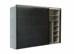 Schuifdeurkast 300cm - decor - zwart- Schuifdeurkast|Schuifdeurkast