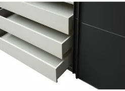 Schuifdeurkast 300cm - decor - zwart- Schuifdeurkast|Schuifdeurkast