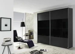 Schuifdeurkast|Schuifdeurkast|Schuifdeurkast 226cm - decor - metallic grijs