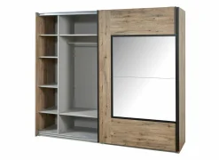 Schuifdeurkast 245cm - decor - scarlet eik- Schuifdeurkast|Schuifdeurkast