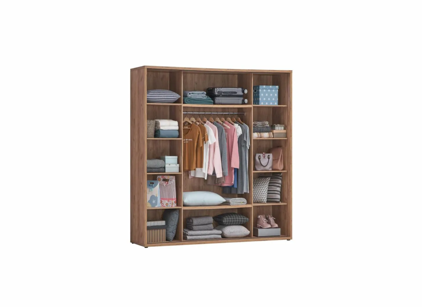 Schuifdeurkast Erwin 200cm - decor - French oak- Schuifdeurkast|Kleerkast
