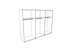 Schuifdeurkast Minden 270cm - decor - wit- Schuifdeurkast|Schuifdeurkast