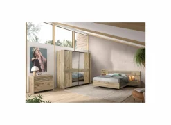Schuifdeurkast|Schuifdeurkast|Schuifdeurkast Tanya 286cm - decor - canyon oak & zwart