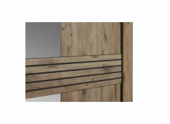 Schuifdeurkast|Schuifdeurkast|Schuifdeurkast Tanya 286cm - decor - canyon oak & zwart