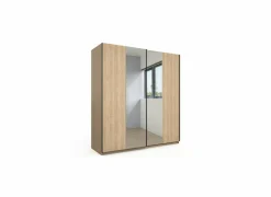 Schuifdeurkast Tessa 200cm - melamine - zand eik- Schuifdeurkast|Schuifdeurkast