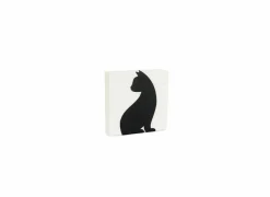 Balvi Servettenhouders|Servettenhouder Feline 6x12,3cm - metaal - zwart