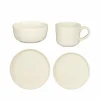 Serviesset Ozzu 16-delig - stoneware - wit- Serviessets
