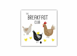 Servetten|Servetten|Serviette Breakfast Club 33x33cm multicolor 20 stuks