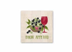 Servetten|Servetten|Serviette Buon Appetito 33x33cm multicolor 20 stuks