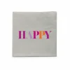 Serviette Happy 25x25cm - 20 stuks- Servetten|Servetten