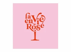 Servetten|Servetten|Serviette La Vie En Rose 33x33cm - papier - roze 20 stuks