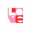 Serviette Love Graphic 33x33cm multicolor 20 stuks- Servetten|Servetten