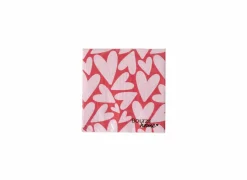 Serviette Milena 16,5x16,5cm - papier - roze/rood 20 stuks- Servetten|Servetten