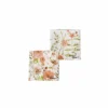 Servetten|Servetten|Serviette Nerine 16,5x16,5cm - papier - oranje/wit 20 stuks