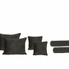 Kussens|Bedaccessoires|Sierkussens Nagol espresso, set van 3