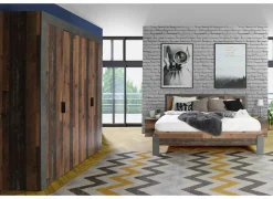 Slaapkamer Attaylar met bed 180x200cm - kleerkast 230cm - 2 nachtkastjes- Complete Slaapkamers