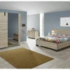 Complete Slaapkamers|Slaapkamer met bed 140x200cm - kleerkast 188cm - commode 110cm en 2 nachtkastjes