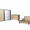 Slaapkamer Phaedra met bed 180x200cm - kleerkast 280cm - commode 120cm en 2 nachtkastjes- Complete Slaapkamers