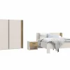 Slaapkamer Waikato met bed 160x200cm - kleerkast 220cm en 1 nachtkastje- Complete Slaapkamers