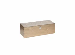 Sommelierkoffer Marc 5-delig 35,8x12x10,9cm - MDF & staal - bruin- Wijnaccessoires