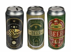 Spaarpot Bierblikje H7cm- Kinderdecoratie