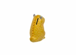Spaarpot Yellow Monster H15cm - keramiek - geel- Kinderdecoratie