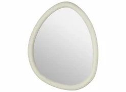 Spiegel Chesni 60x47cm - MDF & spiegelglas - wit- Spiegels|Spiegels