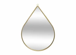 Spiegels|Spiegels|Spiegel Drop 21x29cm - MDF & ijzer - goud